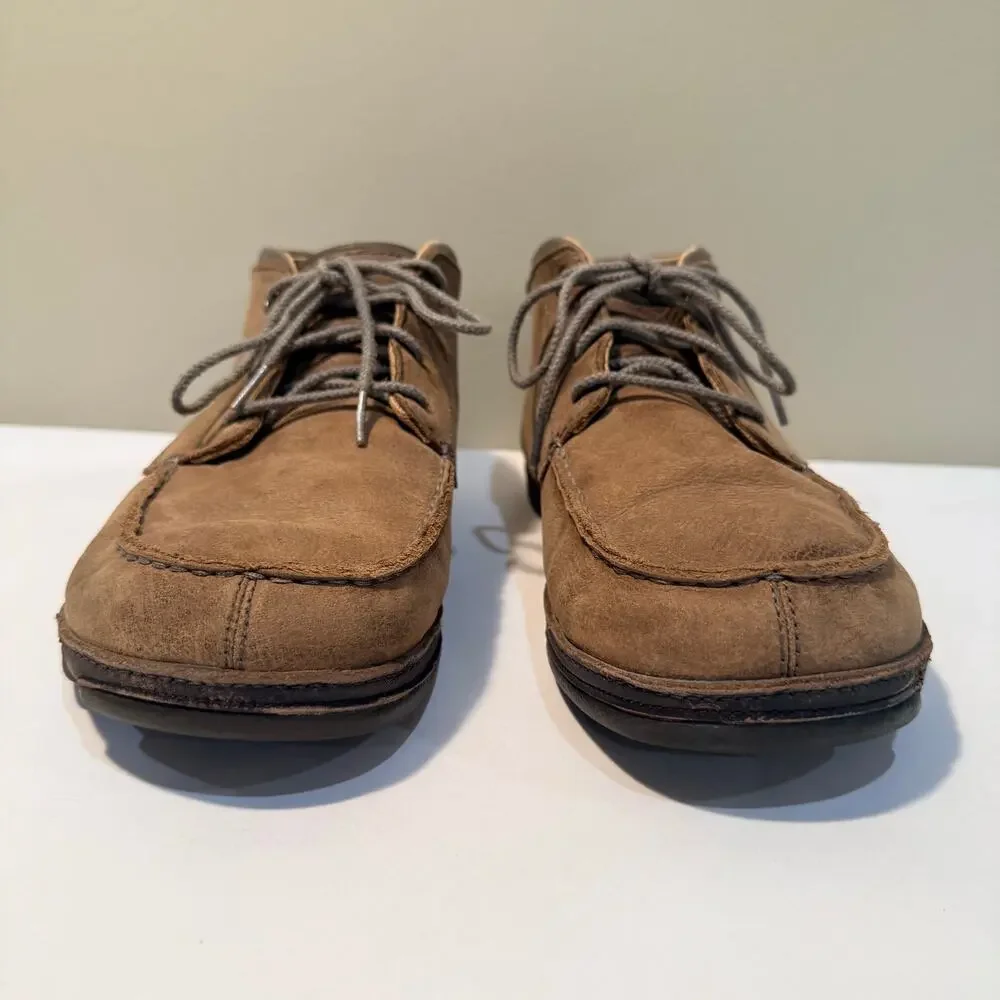 Olukai Boot Hamakua Size 10.5 Leather Chukka Lace Up Rubber Sole Tan